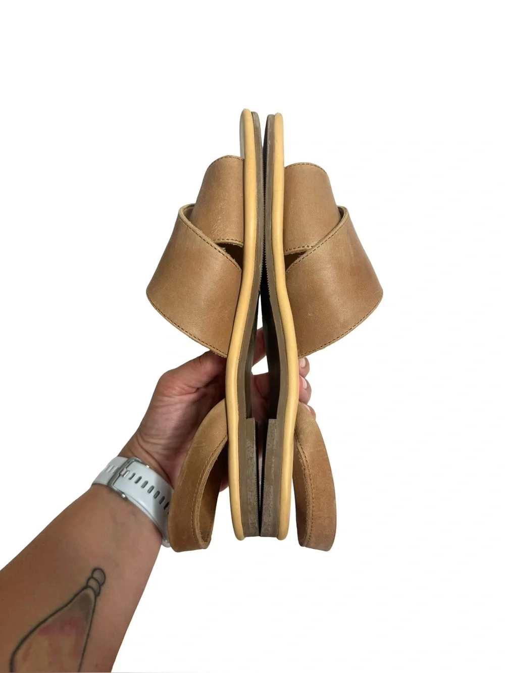 Nisolo | All Day Cross Sandal in Almond 9